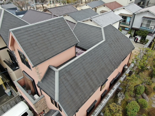 兵庫県西宮市　屋根棟板金交換工事